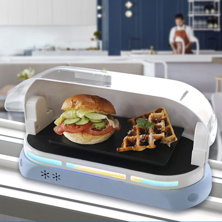 全球最小、最先進的AI智能軌道送餐機器人
